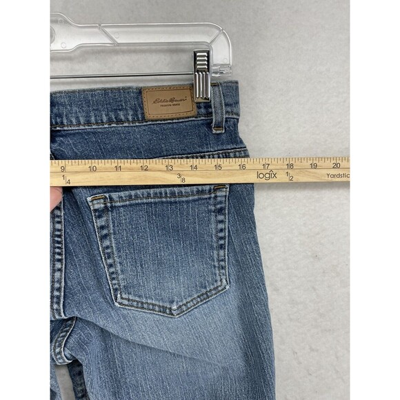 EDDIE BAUER JEANS WOMENS SIZE 10 R MID RISE STRETCH BOOT CUT CASUAL PANTS - Picture 7 of 12